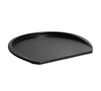 Emile Henry Made in France Flame on The BBQ Ceramic Pizza Station. 16.5" x 13.8" x 1.5, Truffle Black.