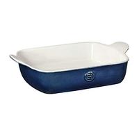 Emile Henry Made In France HR Modern Classics Small Rectangular Baker, 11 x 8", Blue