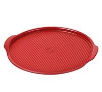 Emile Henry Pizza Stone, Ceramic, Burgundy, 37x37x7 cm