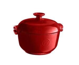 Emile Henry Rice Pot with Lid - High Resistance Ceramic - Homogeneous Cooking of Rice and Cereals - Grand Cru Colour - Made in France
