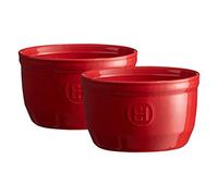 Emile Henry Set 2 x Ramekin Dish No 10, (10.10), Burgundy,