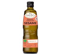 EMILE NOEL - Organic Virgin Sesame Oil, Sweet Hazelnut Taste, First Cold Pressed, Everyday Cooking Including Asian Recipes and Salads, Fairtrade, Vegan, Environmentally Friendly 500ml Bottle