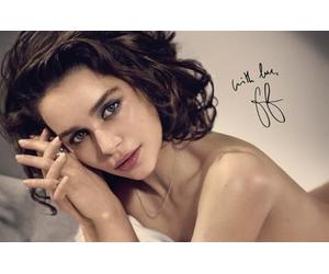 Emilia Clarke Autographed Signed A4 Photo Print 2