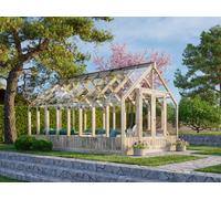 Emilia L (3x4.8m | 13.8m2 | 18mm) Premium Glasshouse (Pressure Treated)