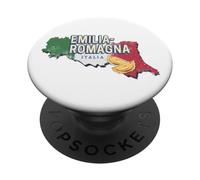 Emilia Romagna and Flag Italy Retro Region Map Vintage PopSockets Adhesive PopGrip