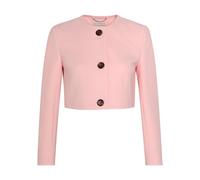 Emilia Wickstead Lizette Wool-crepe Cropped Jacket - Light Pink - 10 (UK10 / S)