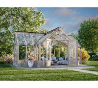 Emilia XL (4.2x5.4m | 19.1m2 | 18mm) Large T-Shaped Premium Greenhouse (Pressure Treated)