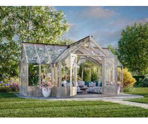 Emilia XL (4.2x5.4m | 19.1m2 | 18mm) Large T-Shaped Premium Greenhouse (Pressure Treated)