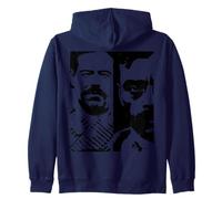 Emiliano Zapata and Francisco Villa Revolution Design Zip Hoodie
