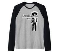 Emiliano Zapata Mexican Revolution Bold Rebellious Phrase Raglan Baseball Tee