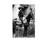 Emiliano Zapata on Horseback Canvas Art Poster And Wall Art Picture Print Modern Family Bedroom Decor Unframe 20x30inch(50x75cm)