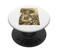 Emiliano Zapata Tee Mexican Revolutionary Tierra Y Libertad PopSockets Adhesive PopGrip