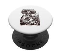 Emiliano Zapata Tee Mexican Revolutionary Tierra Y Libertad PopSockets Adhesive PopGrip