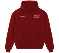 Emilio Butragueno Logo Men's Hoodie - Red / S