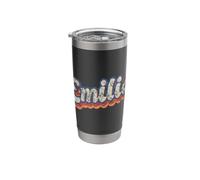 Emilio Personalized Name Shirt Custom Lettering 70's Stainless Steel Insulated Tumbler