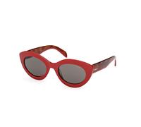 Emilio Pucci EP0203 66A Woman Sunglasses Acetate Red Smoke Cat Eye Normal