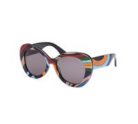 Emilio Pucci EP0232 99A Woman Sunglasses Acetate Fantasy Smoke Round Normal