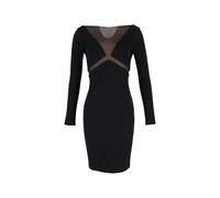 Emilio Pucci Preloved Mesh Cut-Out Dress In Black Cotton Black