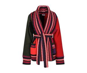 Emilio Pucci Striped Knit Shawl Collar Cardigan Multi M