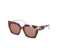 Pucci Ep0197 Woman Sunglasses Multicolor Brown/CAT2 Women