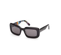 Emilio Pucci Woman Emilio Pucci EP0253 05A Sunglasses Acetate Black Smoke Squared Normal