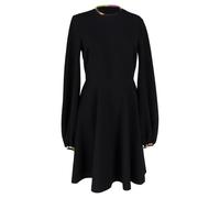 Emilio Pucci Women's Preloved Long-Sleeve Flared Mini Dress in Black Polyester | Size: 42