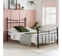 Emily Bed Frame - Black Metal - Sizes Available
