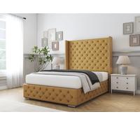 Emily Bed Frame Comfort Beds Mustard Double