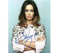 Emily Blunt Autograph Signed A4 Photo