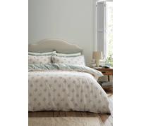 Emily Bond 'Dapplewood Trees' Cotton Reversible Duvet Cover Set in Cream | Size: Single Emily Bond Cream Single