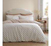 Emily Bond Jaipur Leaves Cotton King Duvet Cover Set Cream/Natural