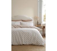 Emily Bond 'Jaipur Leaves' Cotton Reversible Duvet Cover Set in Natural | Size: Double Emily Bond Natural Double