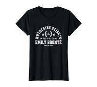 Emily Bronte Wuthering Heights College Design Value Graphic T-Shirt, Women, Black, S