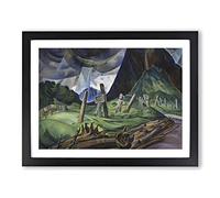 Emily Carr A Portrait in Memory Classic Painting Framed Print | A3 Black Framed Wall Art | Ready to Hang | Classic Historical Picture | Living Room Bedroom Lounge Office