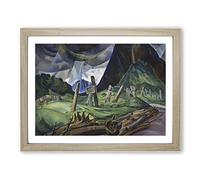 Emily Carr A Portrait in Memory Classic Painting Framed Wall Art Print, Ready to Hang Picture for Living Room Bedroom Home Office Décor, Oak A3 (46 x 34 cm)