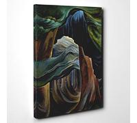Emily Carr Forest Bridge Canvas Print | Gallery Wrapped 30mm Frame Wall Art | 30x20 inches | Ready to Hang | Modern Landscape Picture | Living Room Bedroom Lounge Office