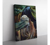 Emily Carr Forest Bridge Classic Painting Canvas Wall Art Print Ready to Hang, Framed Picture for Living Room Bedroom Home Office Décor, 50x35 cm (20x14 Inch)