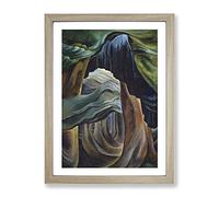 Emily Carr Forest Bridge Classic Painting Framed Wall Art Print, Ready to Hang Picture for Living Room Bedroom Home Office Décor, Oak A2 (64 x 46 cm)