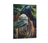 Emily Carr - Forest, British Columbia-1 Vintage Scroll Canvas Wall Painting Art Print Decor for Cozy Home Interior 20x30inch