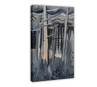 Emily Carr Grey Trees Canvas Poster Bedroom Decor Landscape Office Room Decor Gift Frame-style 24x36inch(60x90cm)