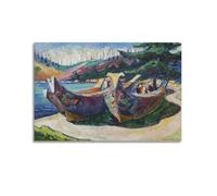 Emily Carr Painter's Artwork War Canoes Posters Canvas Wall Art Scroll Picture Print Living Room Walls Decor Homes 20x30inch(50x75cm)