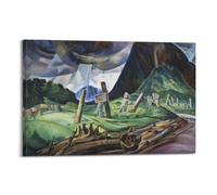 Emily Carr - Vanquished-1 Stylish Wall Art Canvas Paintings Aesthetic Picture Print for Room Decoration 16x24inch