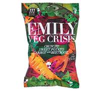 Emily Crisps Sweet Potato Sticks Veg Crisps Crunchy Sweet Potato, Carrot & Beetroot, 80 g