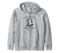 Emily Dickinson Belle of Amherst Flower Zip Hoodie