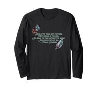 Emily Dickinson Hope Thing Feathers Literary Quote T-Shirt Long Sleeve T-Shirt