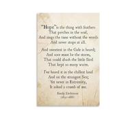 Emily Dickinson Poetry (2) Vintage Style Poster Set - Wall Decor, Aesthetic Canvas Painting for A Cozy Homer 12x18inch(30x45cm)