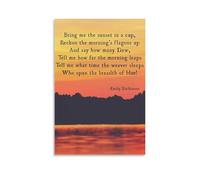 Emily Dickinson Poetry (3) Vintage Style Poster Set - Wall Decor, Aesthetic Canvas Painting for A Cozy Homer 08x12inch(20x30cm)