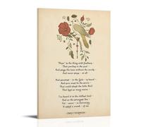 Emily Dickinson Poetry Painting Vintage Style Poster Set - Wall Decor, Aesthetic Canvas Painting for A Cozy Homer 12x18inch(30x45cm)