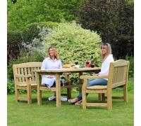 Emily Dining Set - Table & 2 Bench Set By Zest Outdoor Living