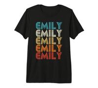 Emily First Given Name Pride Retro Personalized Premium T-Shirt